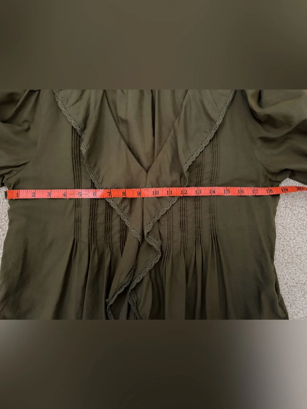 Madewell pintucked ruffled